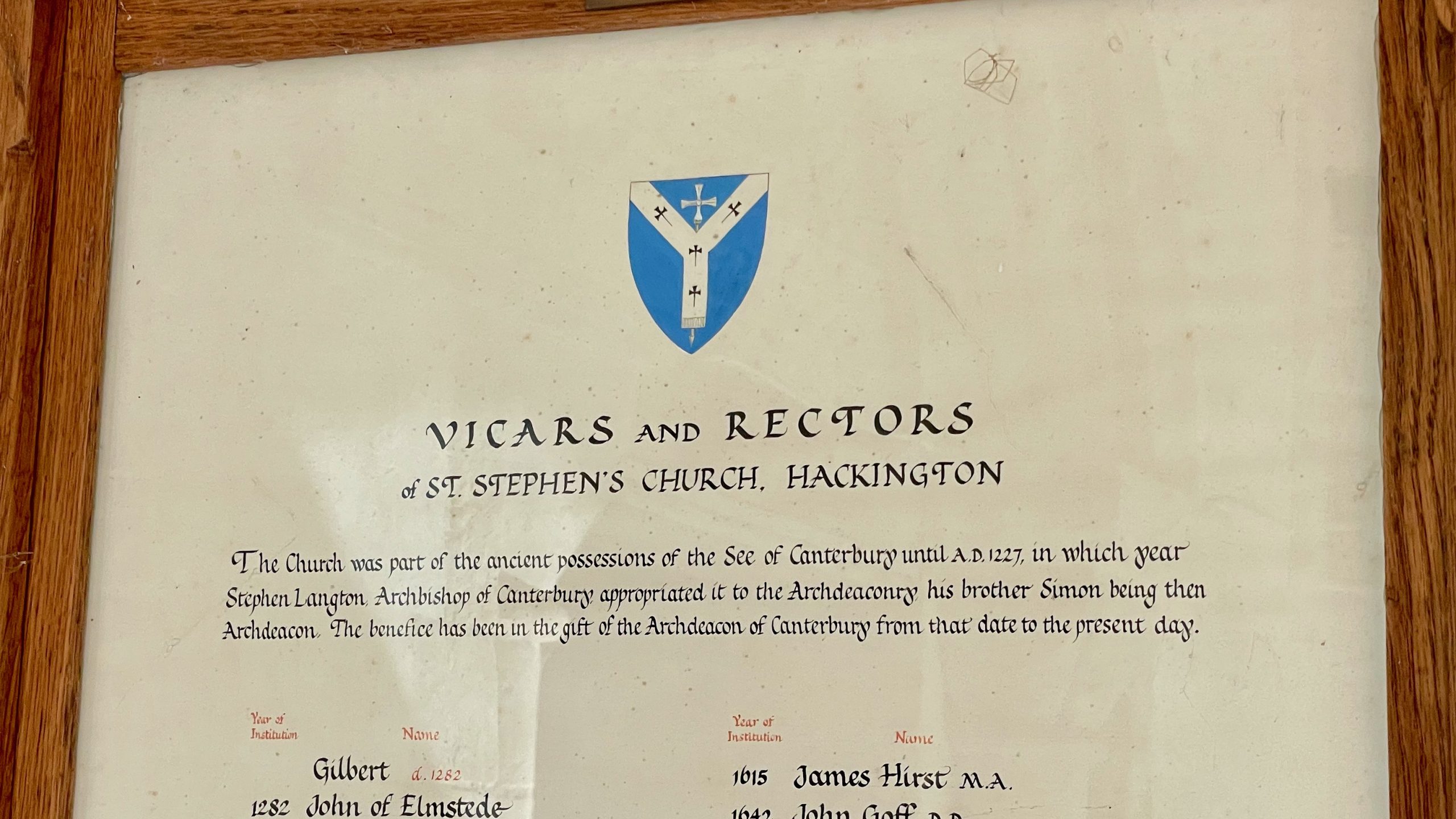 Vicars and Rectors